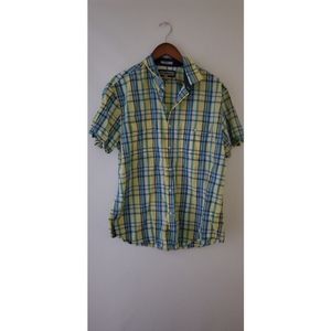 Express Fitted Short Sleeve Button Down
